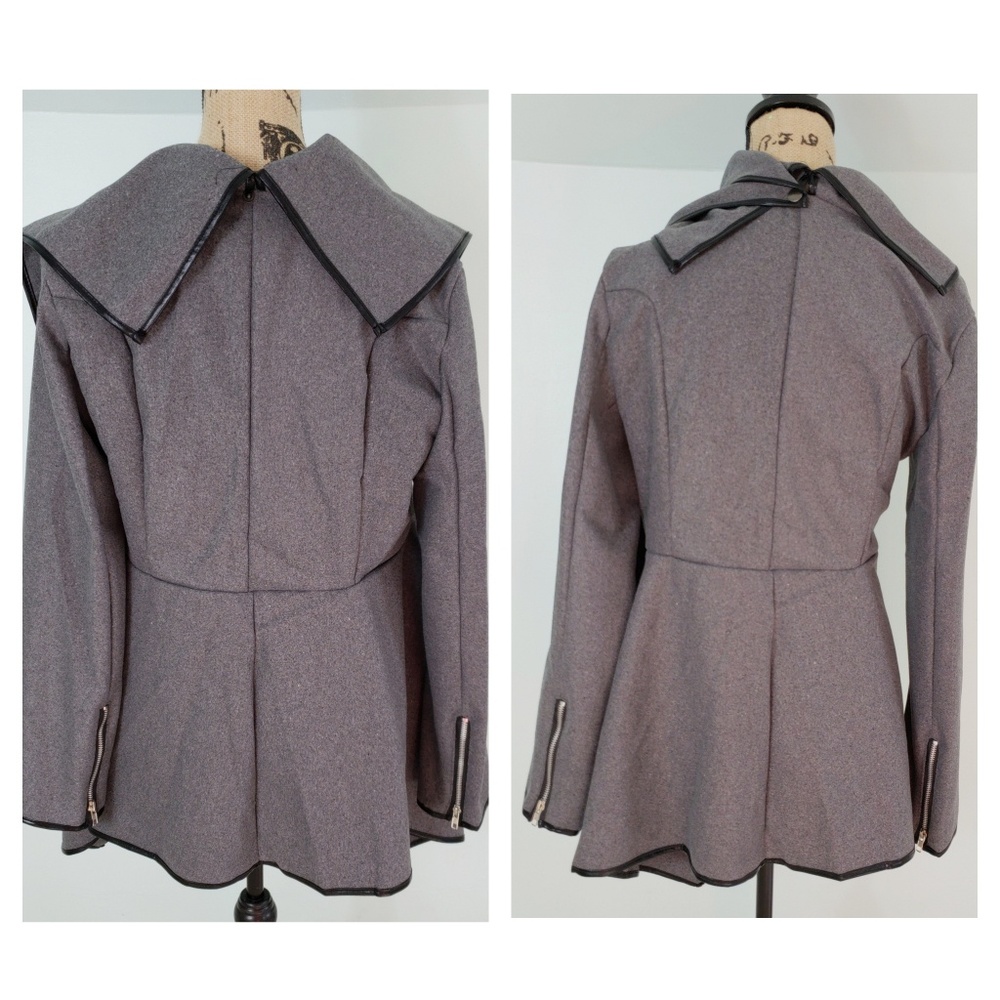Cowl Neck Parka Cardigan - Picture 4 of 8